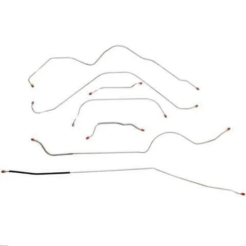 1956 Ford Thunderbird Complete Brake Line Kit STD Brakes Steel - CBK0176OM